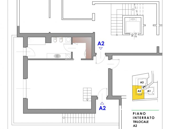 Appartamento A2 – piano interrato