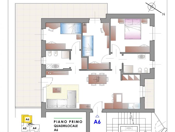 Quadrilocale classe A – Primo piano – Appartamento A6